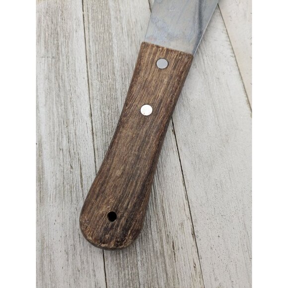 Vintage Vernco #1 Stainless Steel Ice Cream Spade Scoop Wood Handle 9 1/2" Japan - Picture 6 of 8